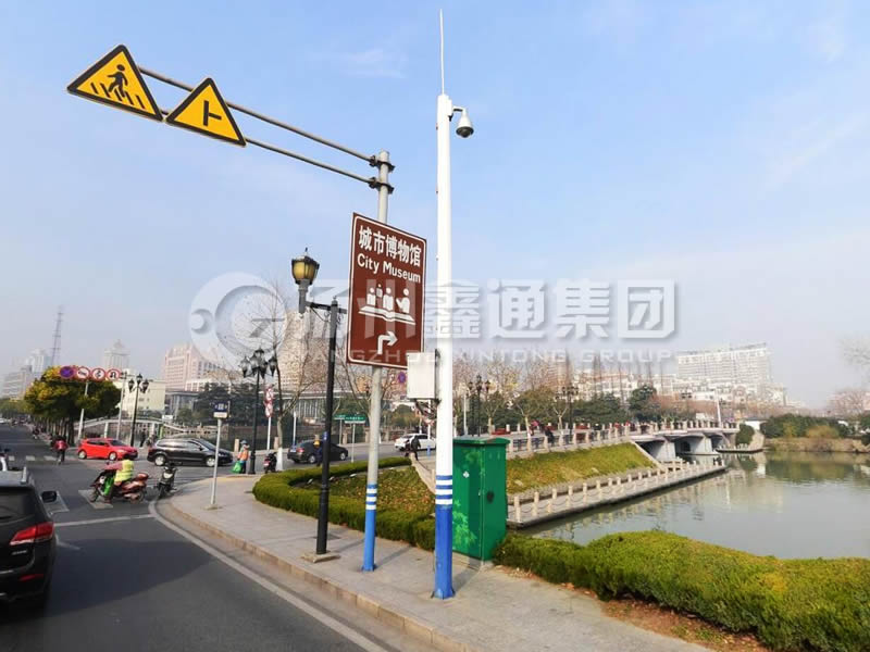 DJG-017，電子警察桿，監(jiān)控球機立桿